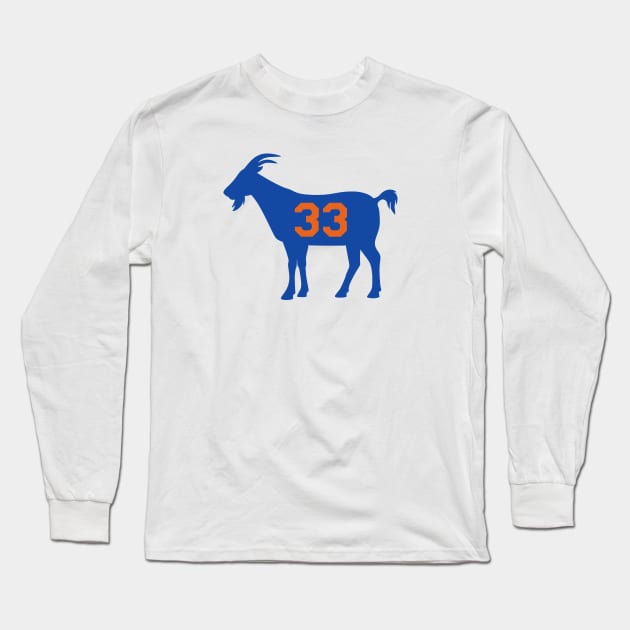 NY GOAT - 33 - White Long Sleeve T-Shirt by KFig21